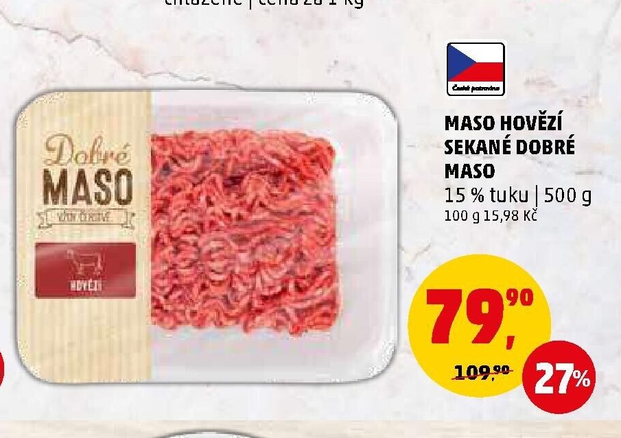 Maso hovězí sekané Dobré maso - Penny Market aktualniletaky.eu