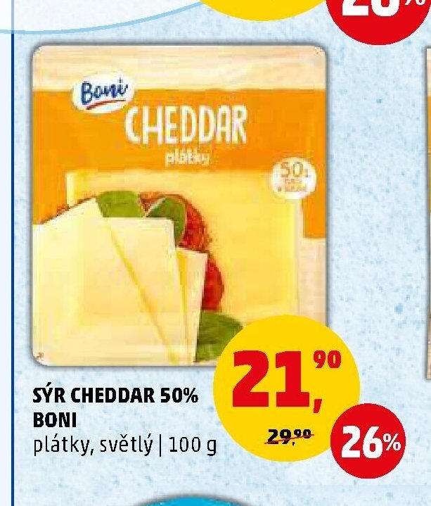 SÝR CHEDDAR 50% BONI - Penny Market aktualniletaky.eu