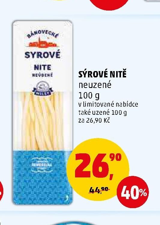 SÝROVÉ NITĚ - Penny Market aktualniletaky.eu
