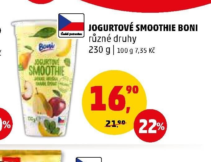 JOGURTOVÉ SMOOTHIE BONI různé druhy - Penny Market aktualniletaky.eu