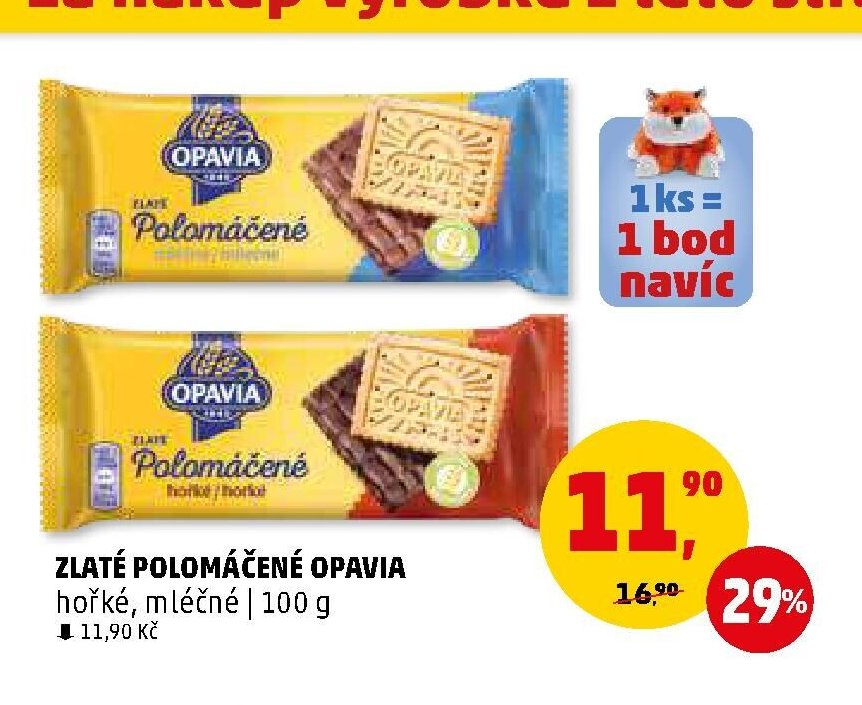 ZLATÉ POLOMÁČENÉ OPAVIA hořké, mléčné - Penny Market aktualniletaky.eu