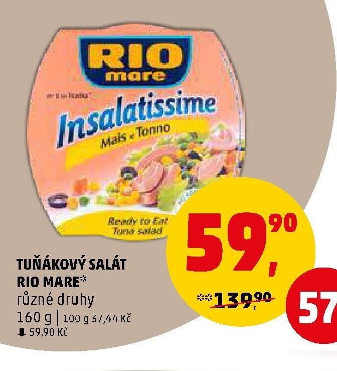 TUŇÁKOVÝ SALÁT RIO MARE - Penny Market aktualniletaky.eu
