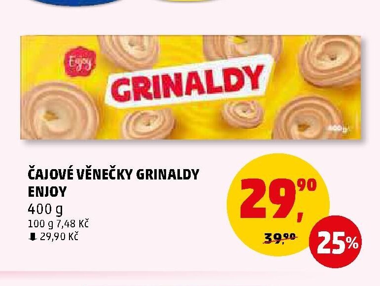 ČAJOVÉ VĚNEČKY GRINALDY ENJOY 400 g - Penny Market aktualniletaky.eu