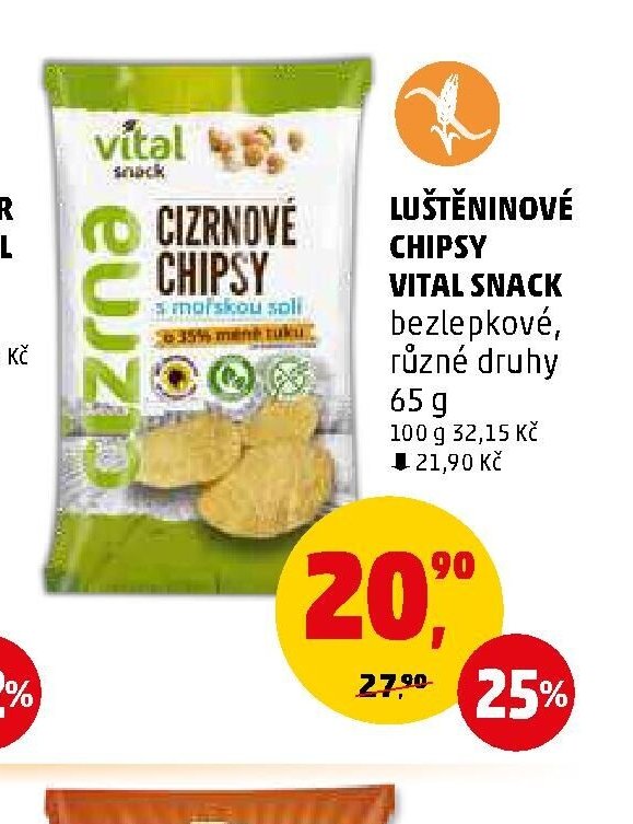 LUŠTĚNINOVÉ CHIPSY VITAL SNACK - Penny Market aktualniletaky.eu
