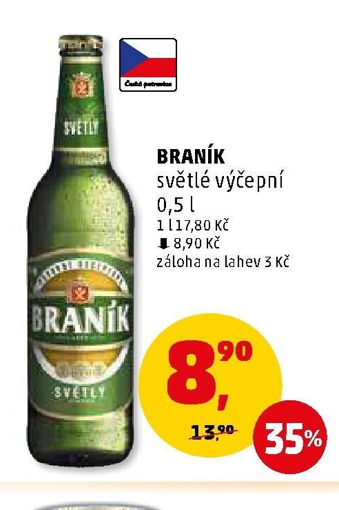 BRANÍK světlé výčepní 0,5 l - Penny Market aktualniletaky.eu