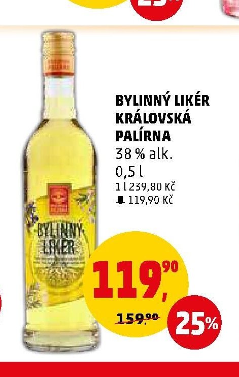 BYLINNÝ LIKÉR KRÁLOVSKÁ PALÍRNA 38 % alk. 0,5 l - Penny Market aktualniletaky.eu