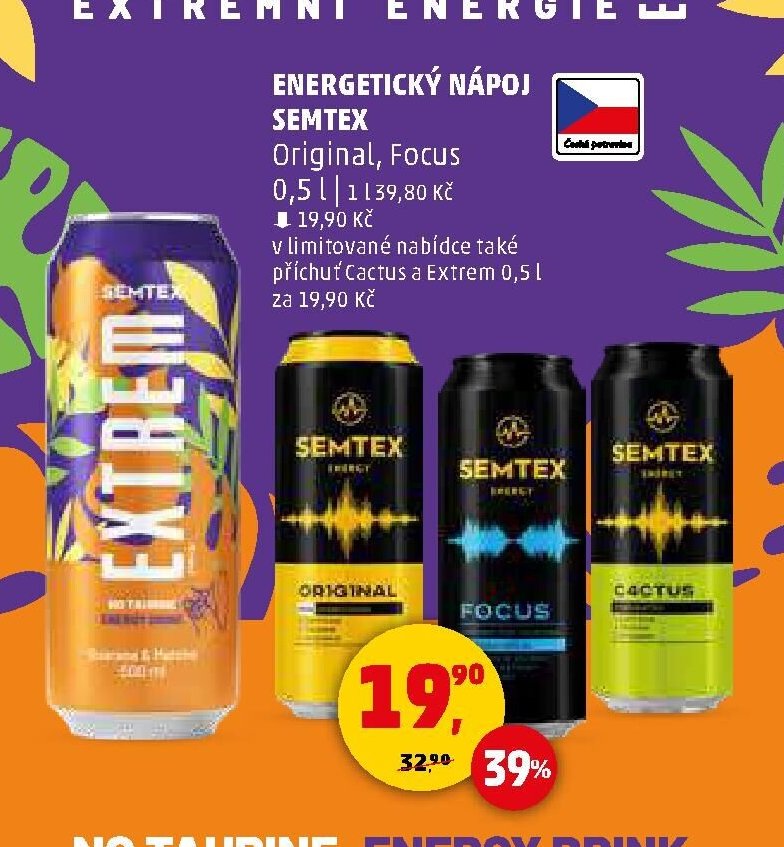 Energetický nápoj Semtex - Penny Market aktualniletaky.eu