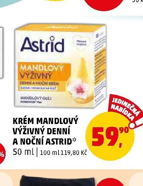 Krém mandlový výživný denní a noční Astrid - Penny Market aktualniletaky.eu