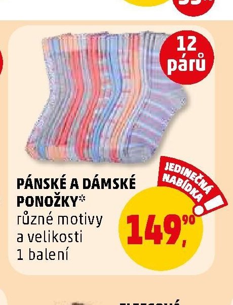 Pánské a dámské ponožky - Penny Market aktualniletaky.eu