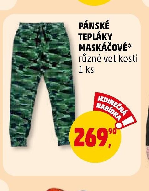 Pánské tepláky maskáčové - Penny Market aktualniletaky.eu
