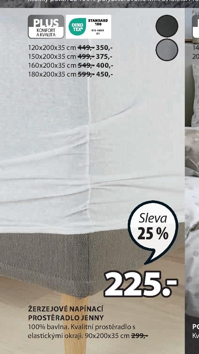ŽERZEJOVÉ NAPÍNACÍ PROSTĚRADLO JENNY