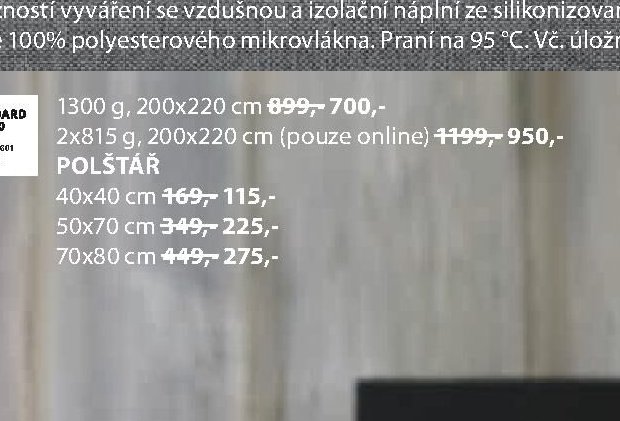 BASIC polštář