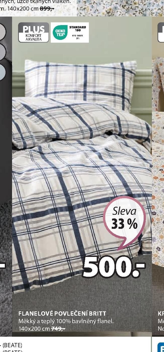 FLANELOVÉ POVLEČENÍ BRITT