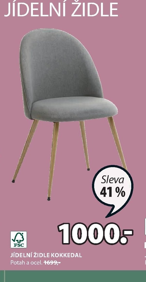 JÍDELNÍ ŽIDLE KOKKEDAL
