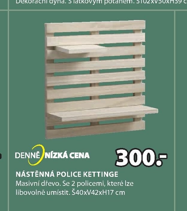 NÁSTĚNNÁ POLICE KETTINGE
