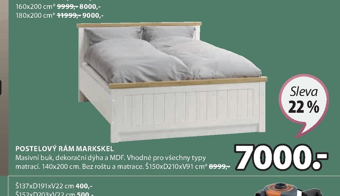 POSTELOVÝ RÁM MARKSKEL