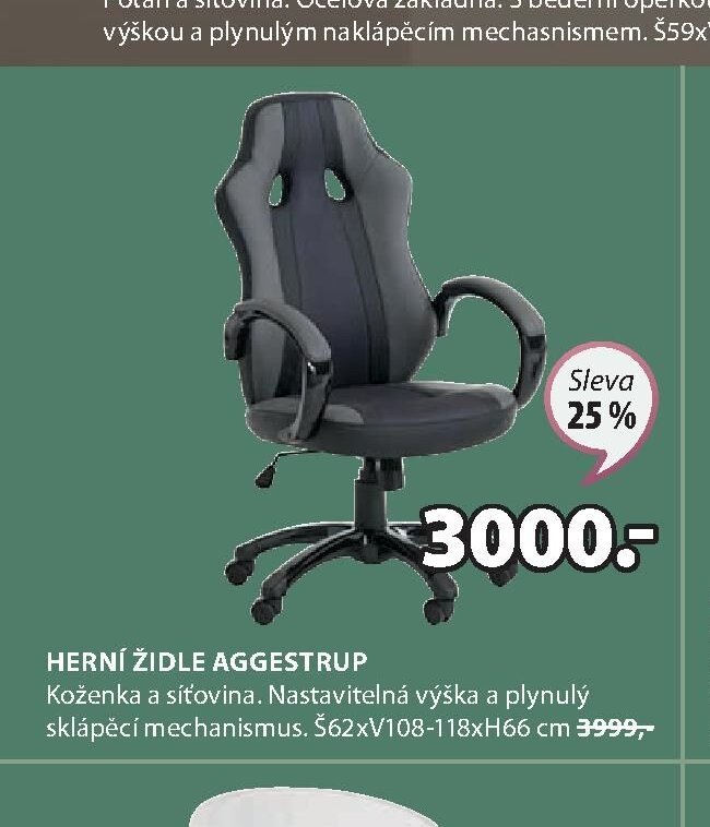HERNÍ ŽIDLE AGGESTRUP