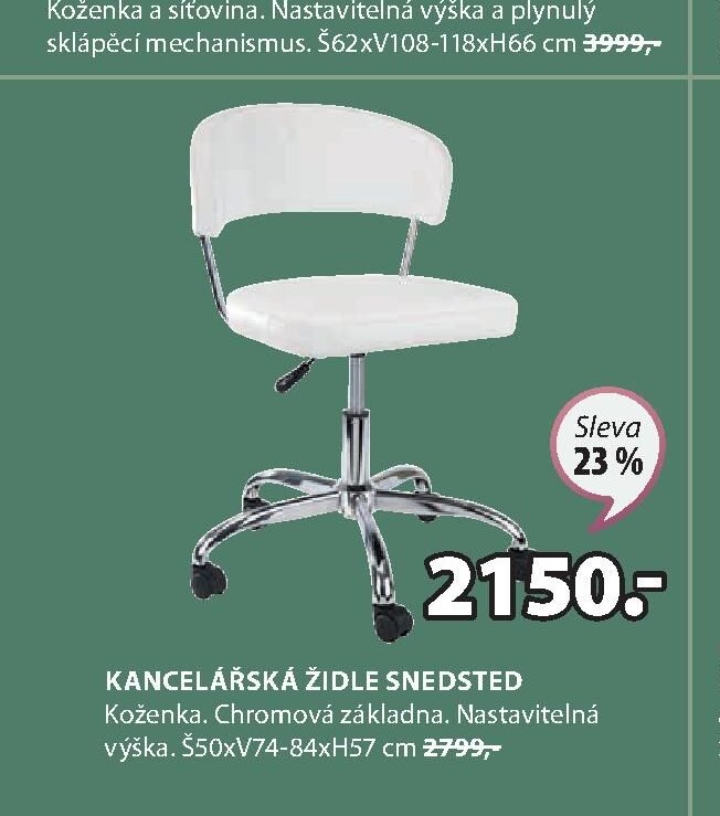 KANCELÁŘSKÁ ŽIDLE SNEDSTED