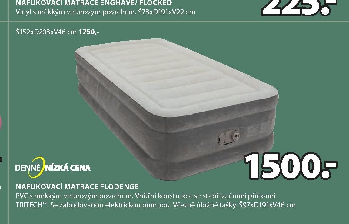 NAFUKOVACÍ MATRACE FLODENGE