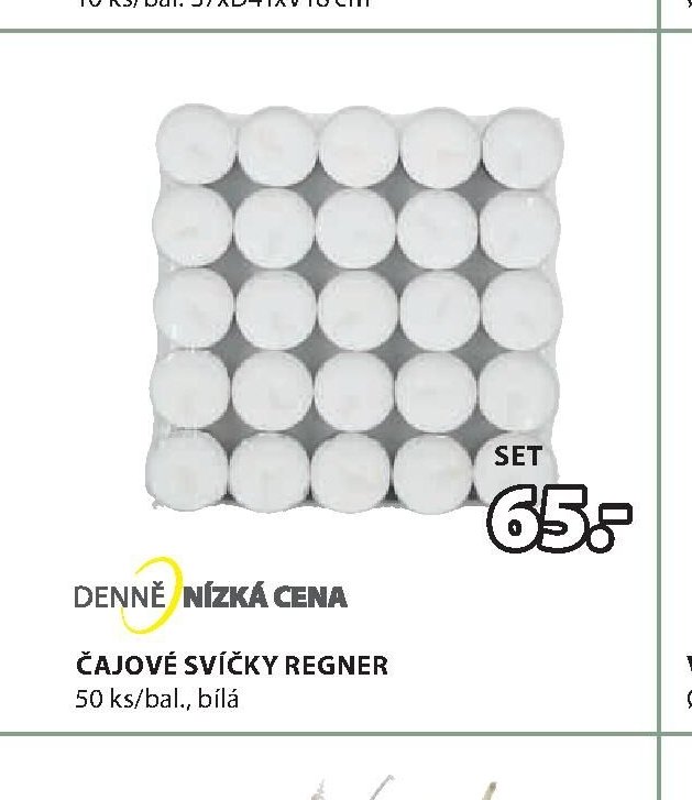 ČAJOVÉ SVÍČKY REGNER