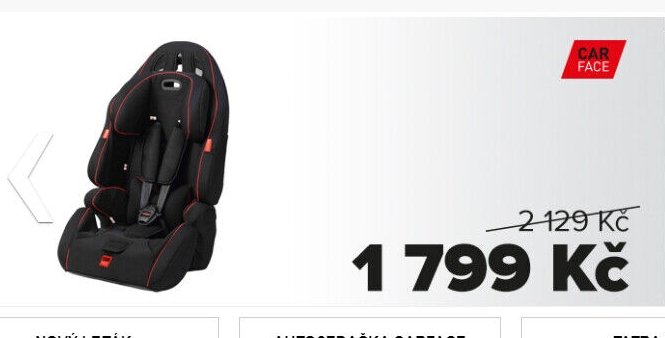 Autosedačka Carface