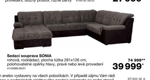 Sedací souprava SONIA