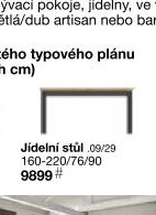 Program JASMIN - Jídelní stůl