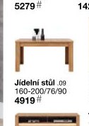 Jídelní stůl .09 160-200/76/90