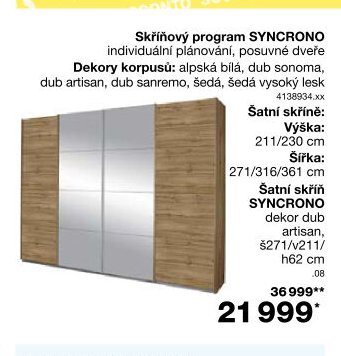 Skříňový program SYNCRONO