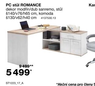 PC stůl ROMANCE