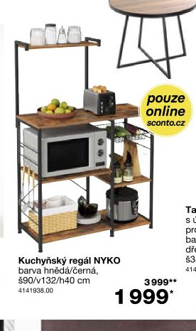 Kuchyňský regál NYKO