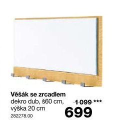 Věšák se zrcadlem