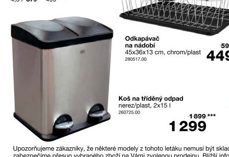 Koš na tříděný odpad