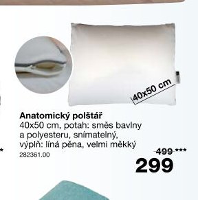 Anatomický polštář