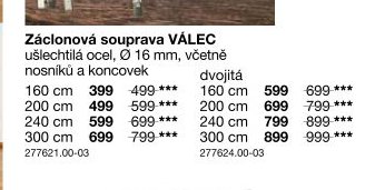 Záclonová souprava VÁLEC
