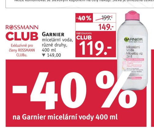Garnier micelární voda
