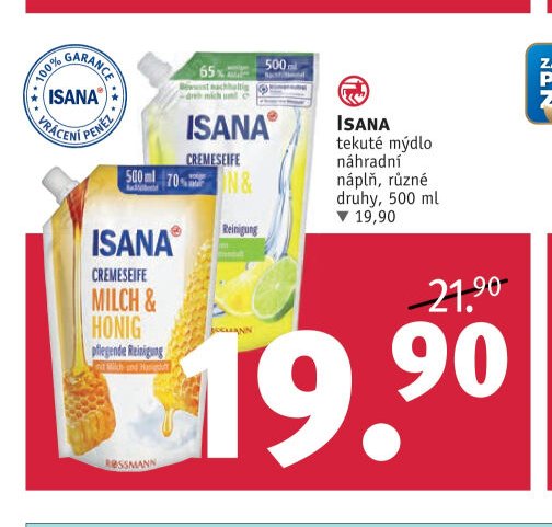 Isana tekuté mýdlo náhradní náplň