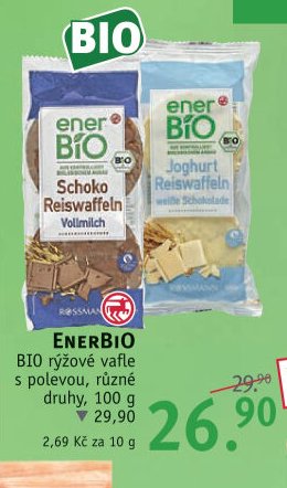 enerBIO rýžové vafle