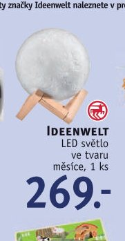 IDEENWELT LED světlo ve tvaru měsíce, 1 ks