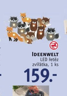 IDEENWELT LED řetěz zvířátka, 1 ks