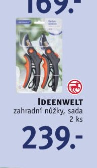 IDEENWELT zahradní nůžky, sada 2 ks