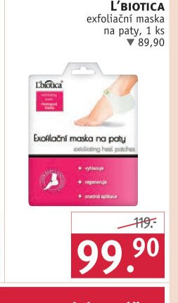 L'biotica exfoliační maska na paty
