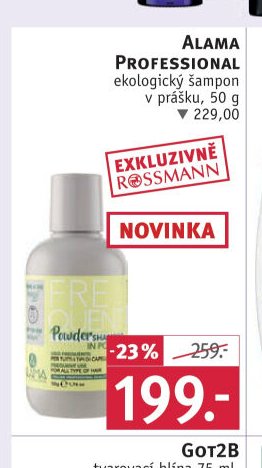 Alama Professional ekologický šampon v prášku, 50 g