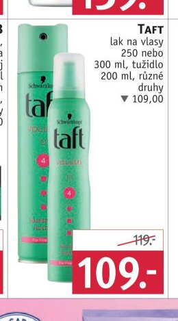Taft lak na vlasy 250 nebo 300 ml, tužidlo 200 ml