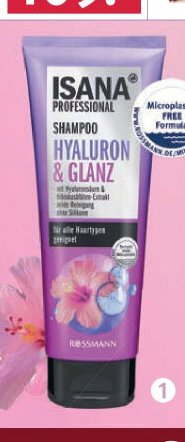 Isana Professional šampon na vlasy s hyaluronem, 250 ml