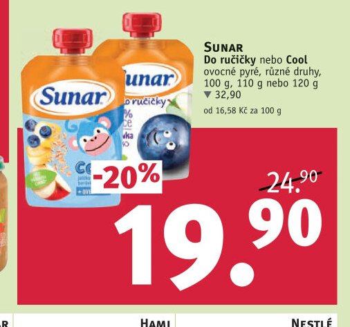 Sunar Do ručičky nebo Cool ovocné pyré