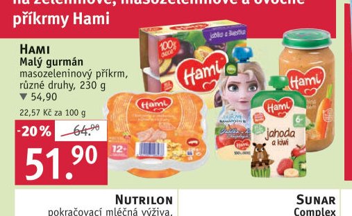 Hami Malý gurmán masozeleninový příkrm