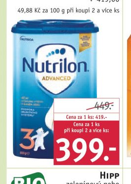 Nutrilon pokračovací mléčná výživa