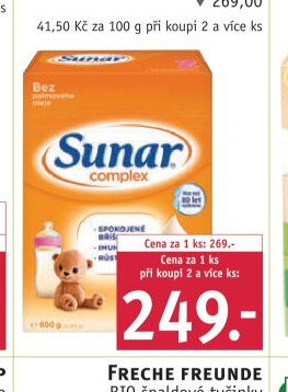 Sunar Complex pokračovací mléčná výživa