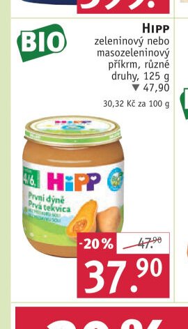 HiPP zeleninový nebo masozeleninový příkrm